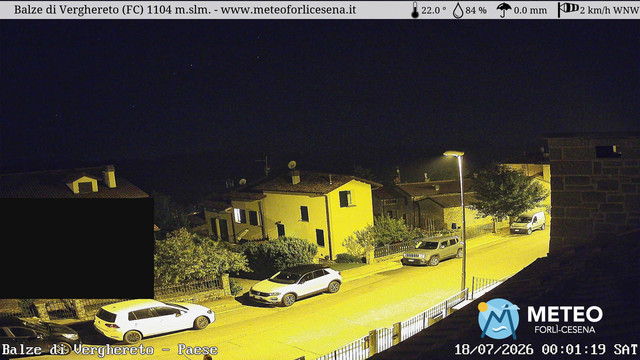 time-lapse frame, Balze di Verghereto - Paese webcam