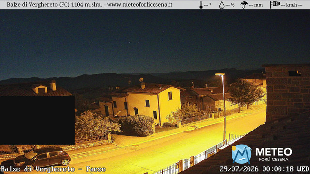 time-lapse frame, Balze di Verghereto - Paese webcam