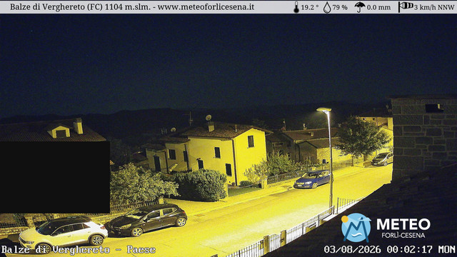 time-lapse frame, Balze di Verghereto - Paese webcam