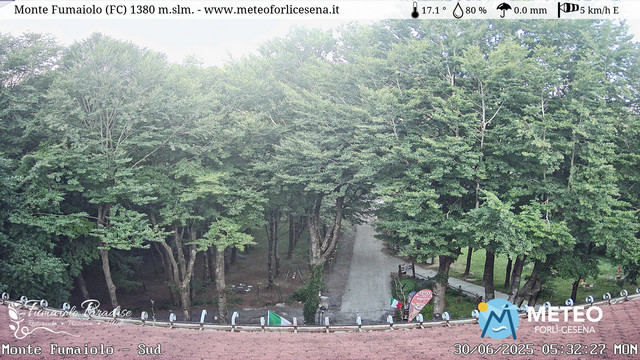 time-lapse frame, Monte Fumaiolo webcam