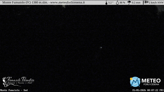 time-lapse frame, Monte Fumaiolo webcam