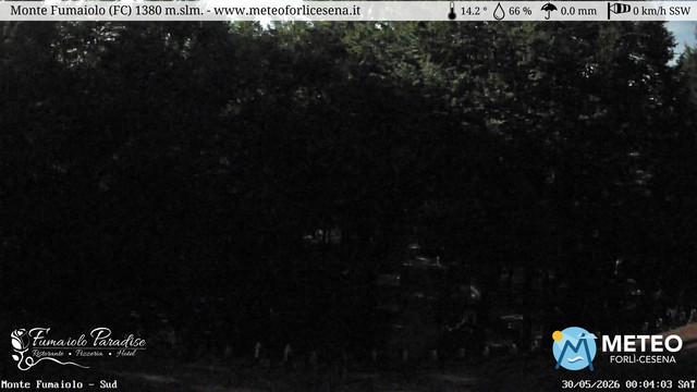 time-lapse frame, Monte Fumaiolo webcam