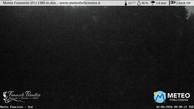 time-lapse frame, Monte Fumaiolo webcam