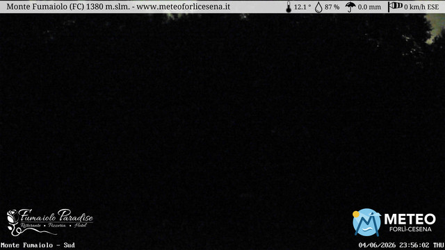 time-lapse frame, Monte Fumaiolo webcam