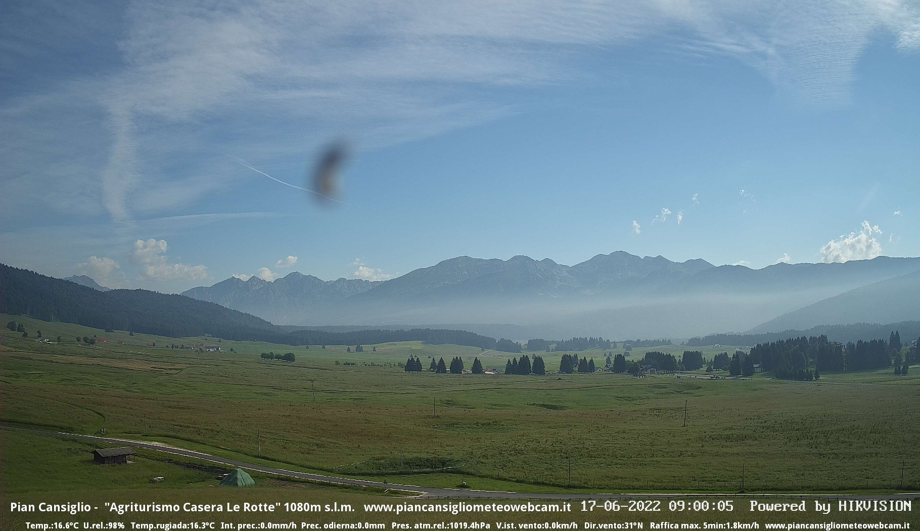 time-lapse frame, Pian Cansiglio - Casera Le Rotte webcam