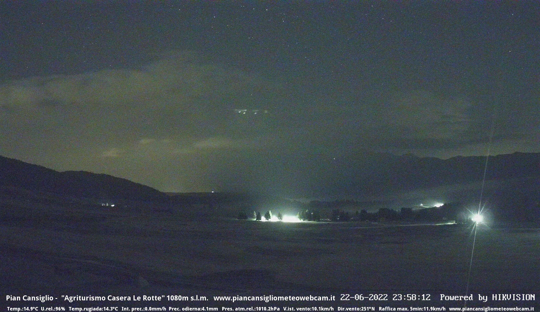 time-lapse frame, Pian Cansiglio - Casera Le Rotte webcam