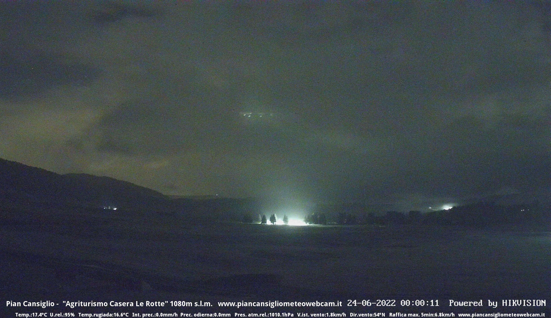time-lapse frame, Pian Cansiglio - Casera Le Rotte webcam