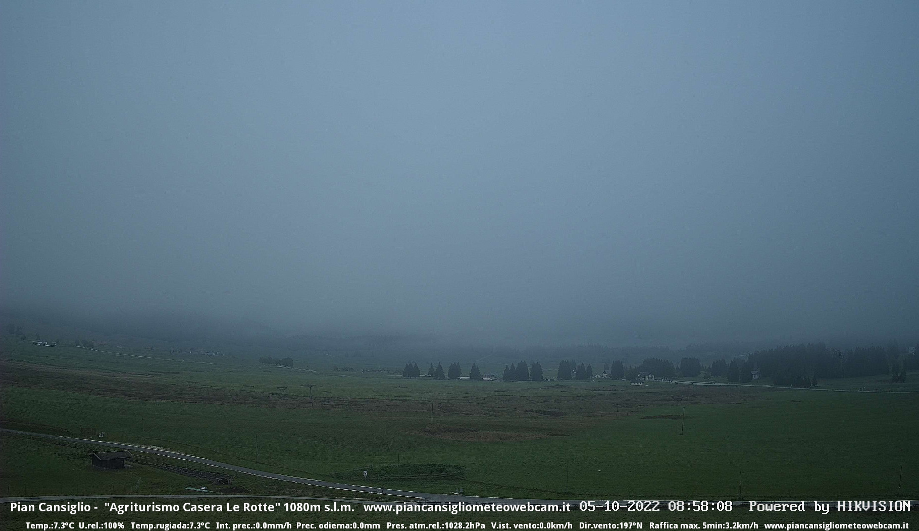 time-lapse frame, Pian Cansiglio - Casera Le Rotte webcam