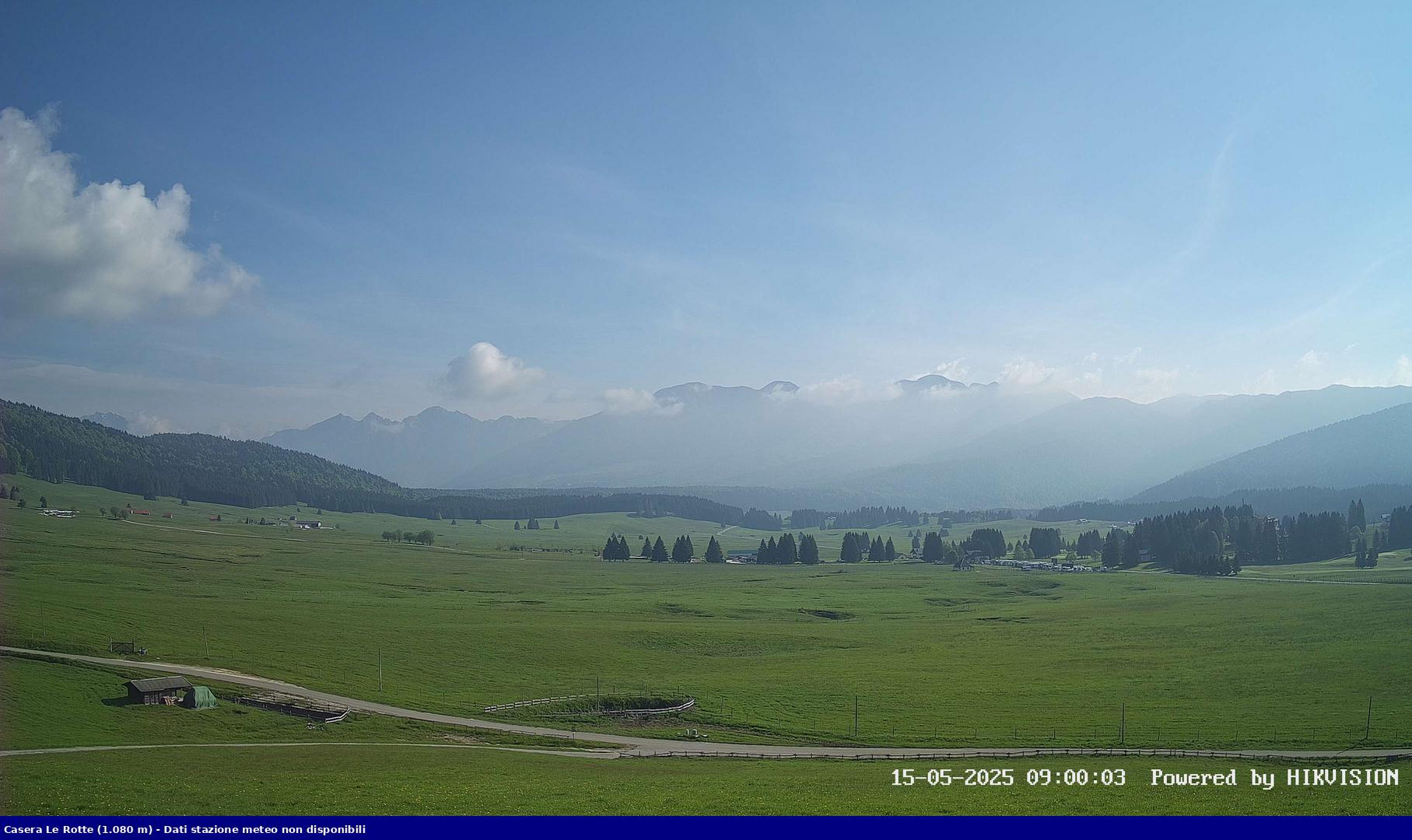 time-lapse frame, Pian Cansiglio - Casera Le Rotte webcam