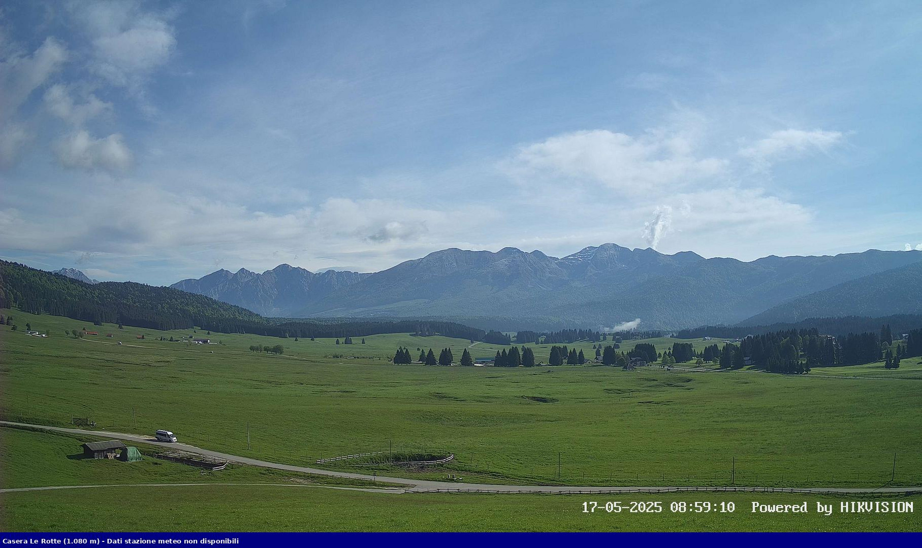 time-lapse frame, Pian Cansiglio - Casera Le Rotte webcam