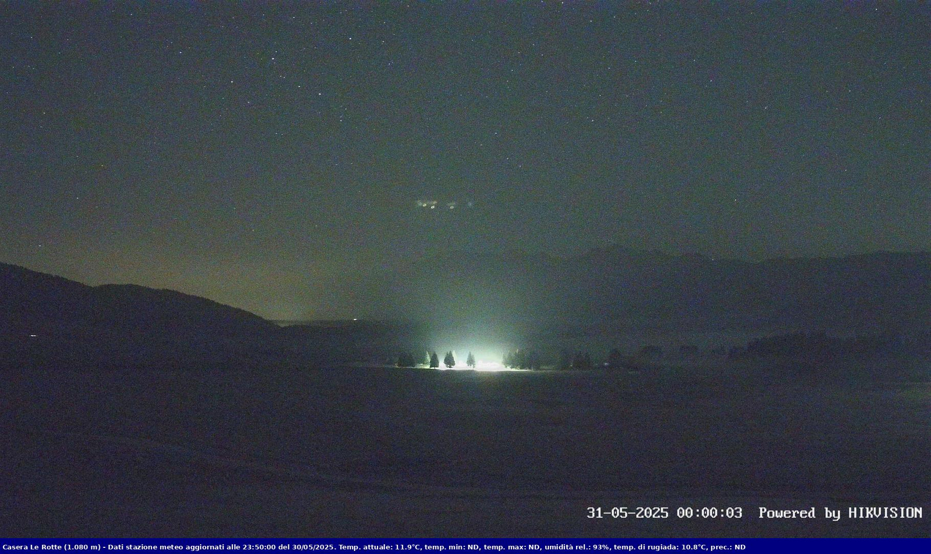 time-lapse frame, Pian Cansiglio - Casera Le Rotte webcam