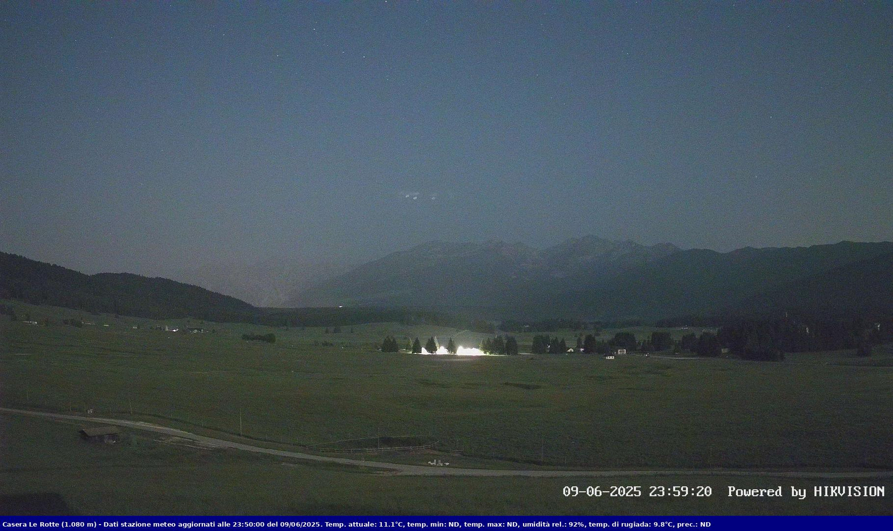 time-lapse frame, Pian Cansiglio - Casera Le Rotte webcam