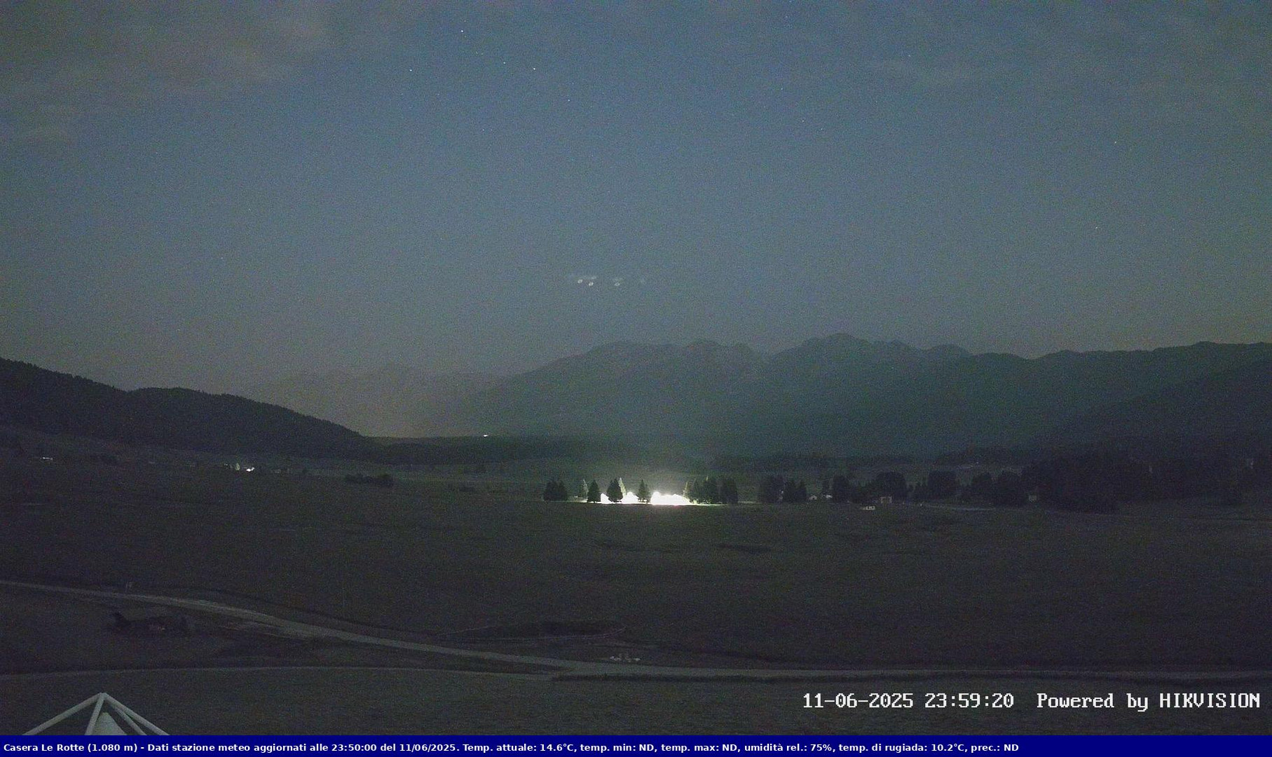 time-lapse frame, Pian Cansiglio - Casera Le Rotte webcam