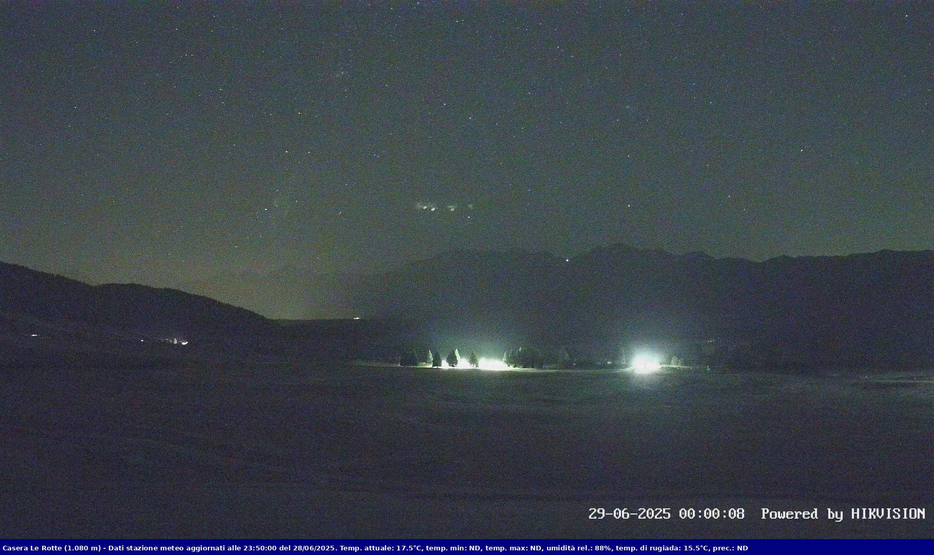 time-lapse frame, Pian Cansiglio - Casera Le Rotte webcam
