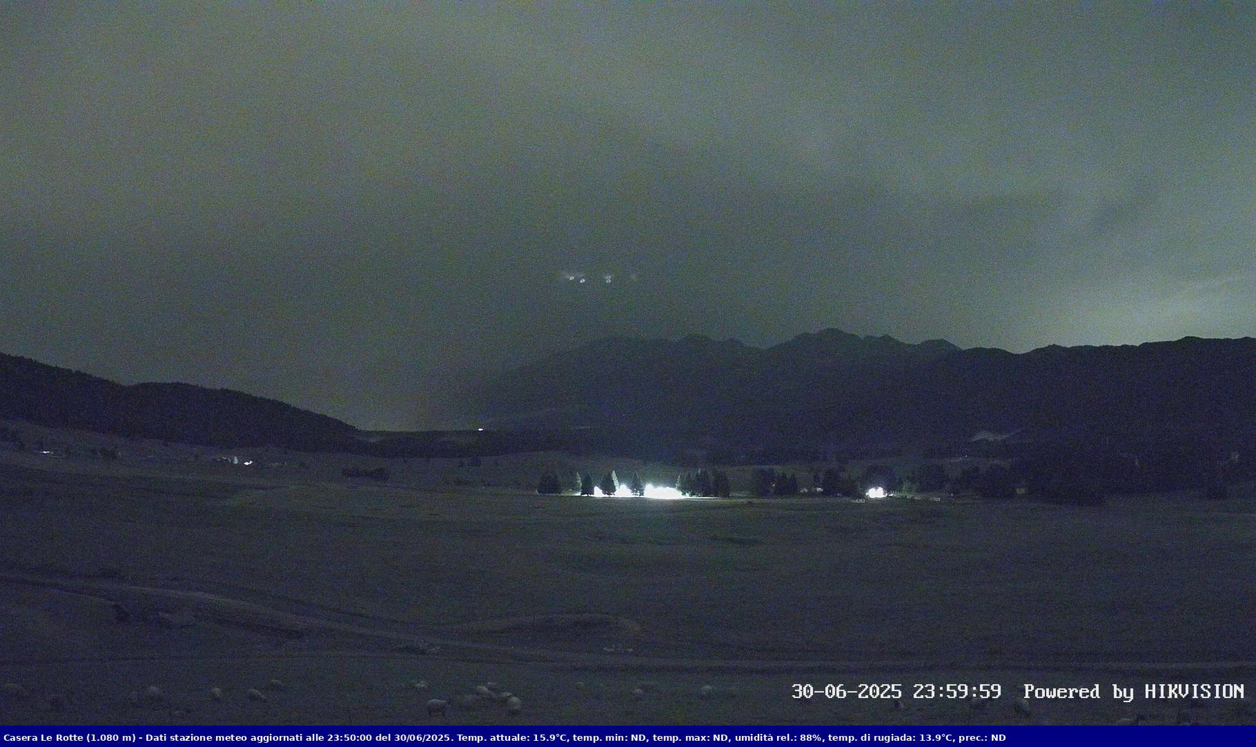 time-lapse frame, Pian Cansiglio - Casera Le Rotte webcam