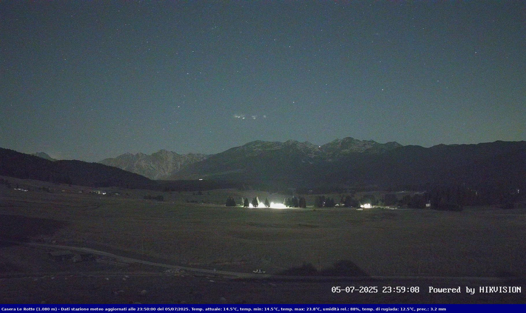 time-lapse frame, Pian Cansiglio - Casera Le Rotte webcam