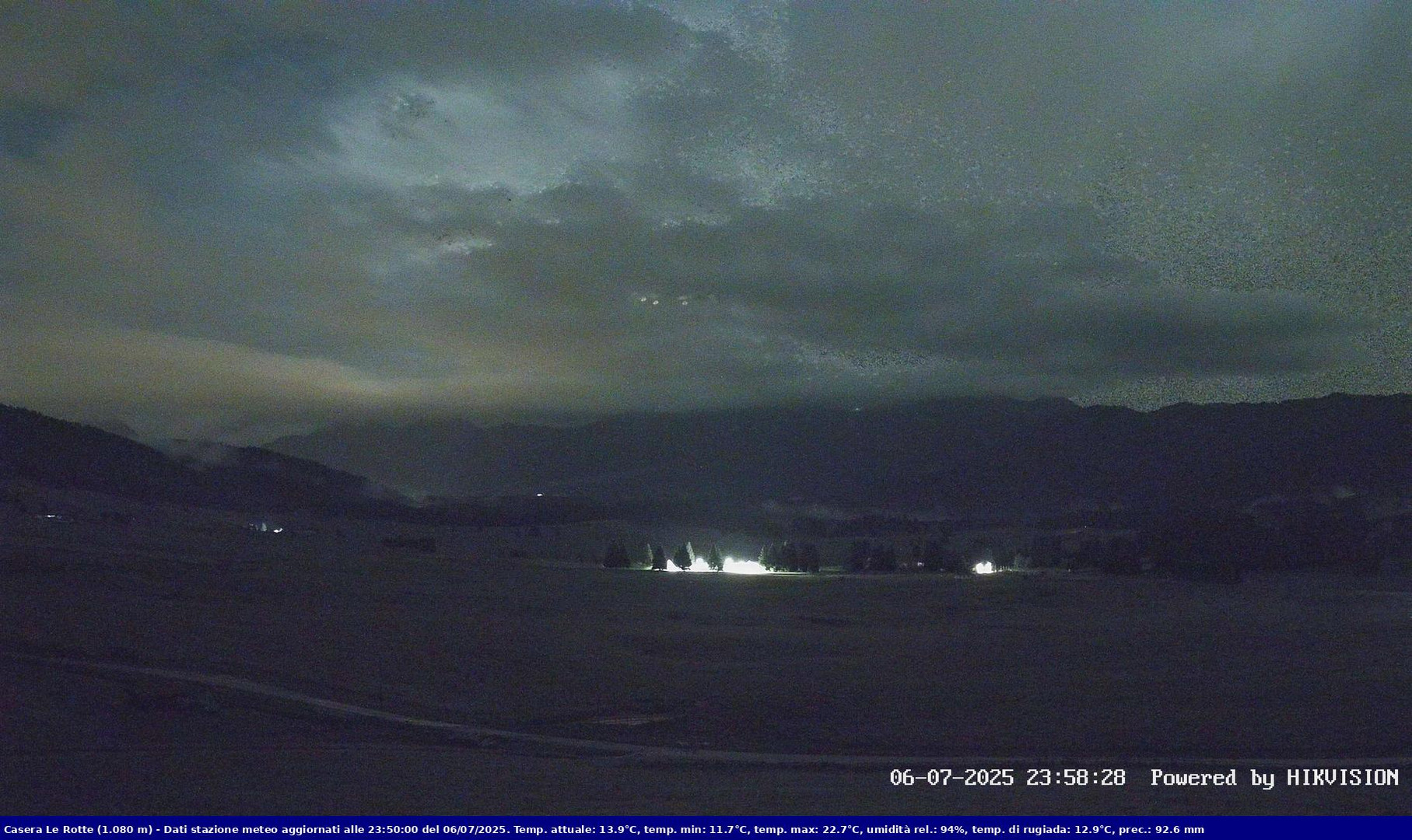time-lapse frame, Pian Cansiglio - Casera Le Rotte webcam