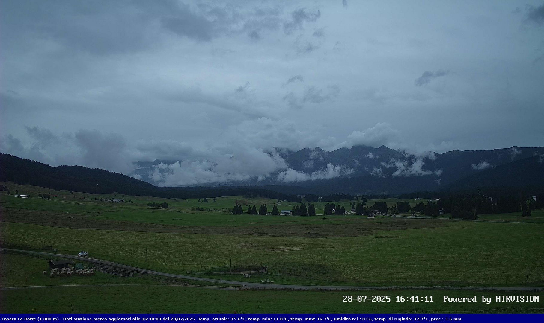 time-lapse frame, Pian Cansiglio - Casera Le Rotte webcam