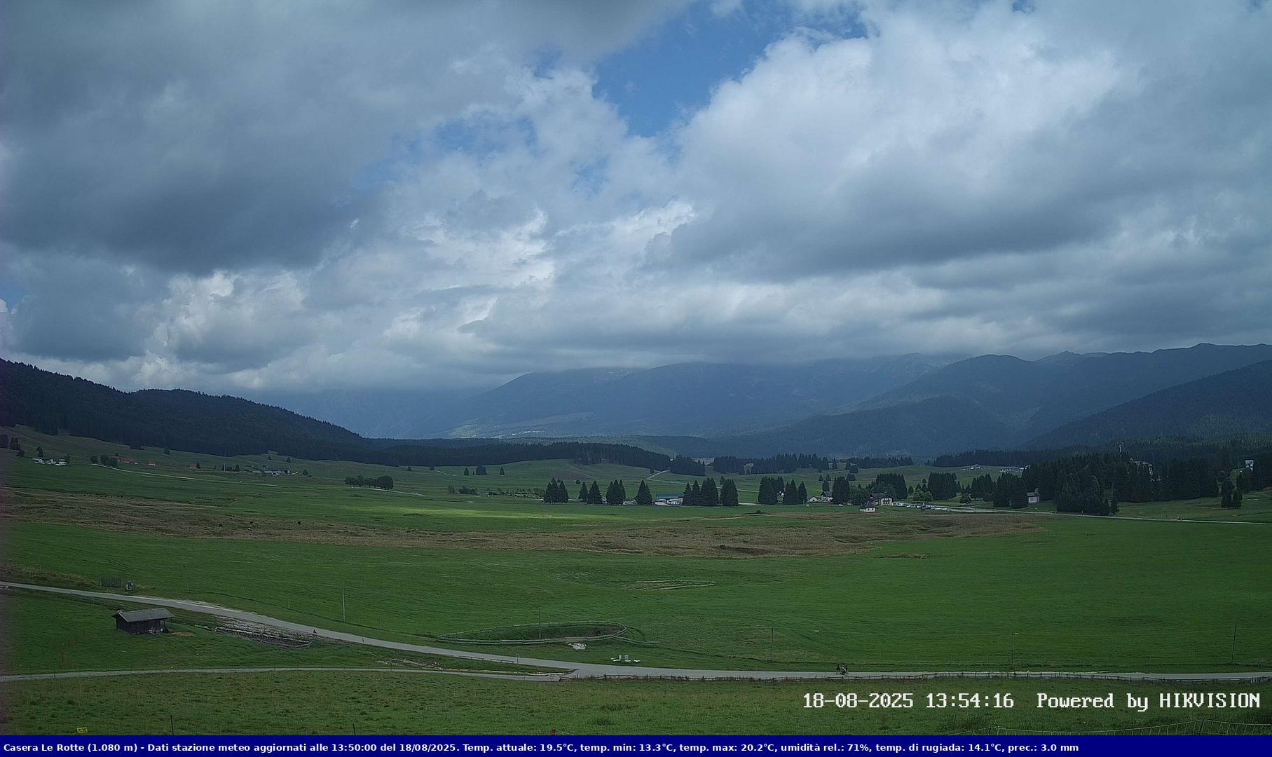 time-lapse frame, Pian Cansiglio - Casera Le Rotte webcam