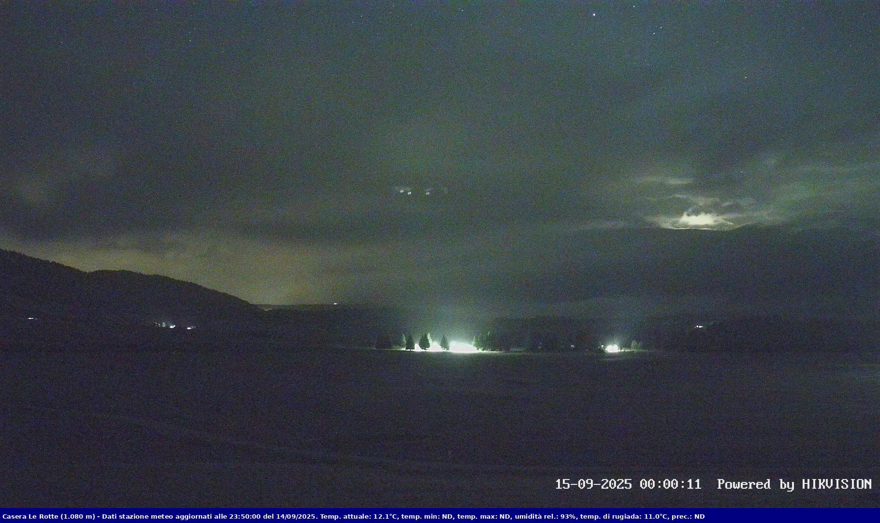 time-lapse frame, Pian Cansiglio - Casera Le Rotte webcam