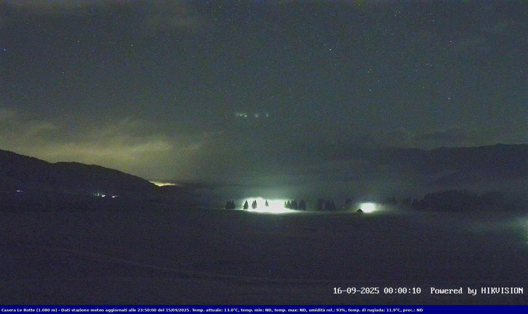 time-lapse frame, Pian Cansiglio - Casera Le Rotte webcam