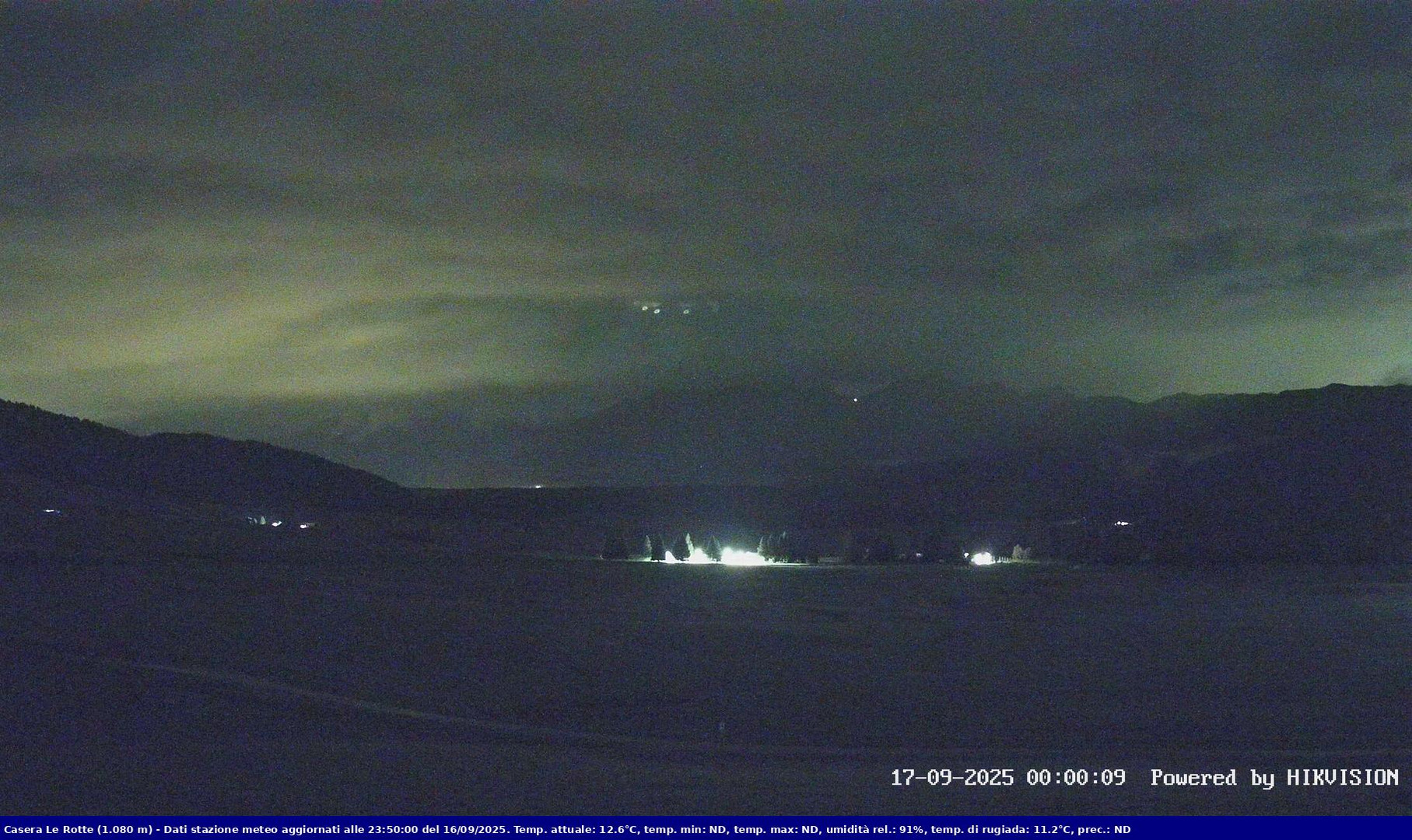 time-lapse frame, Pian Cansiglio - Casera Le Rotte webcam