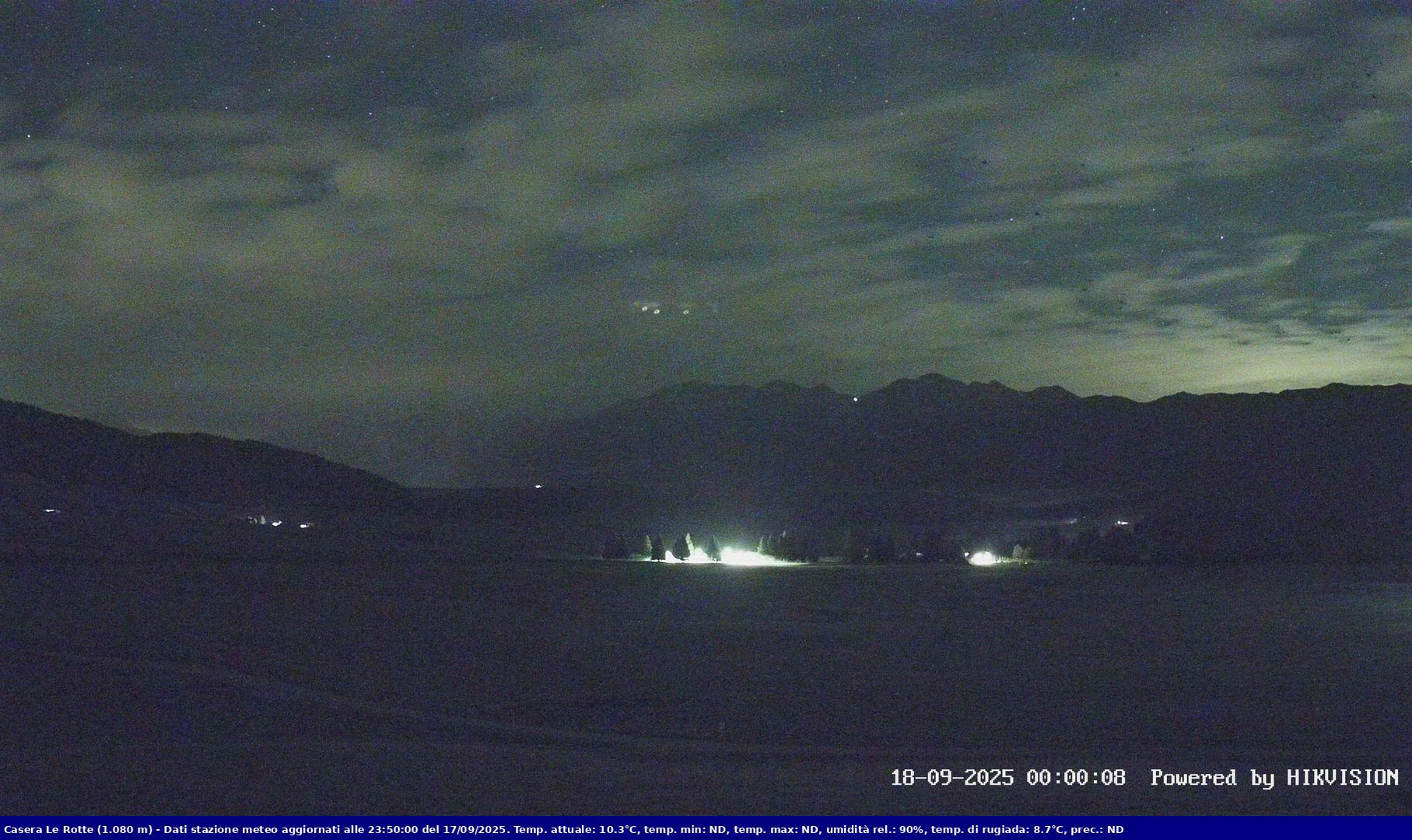 time-lapse frame, Pian Cansiglio - Casera Le Rotte webcam