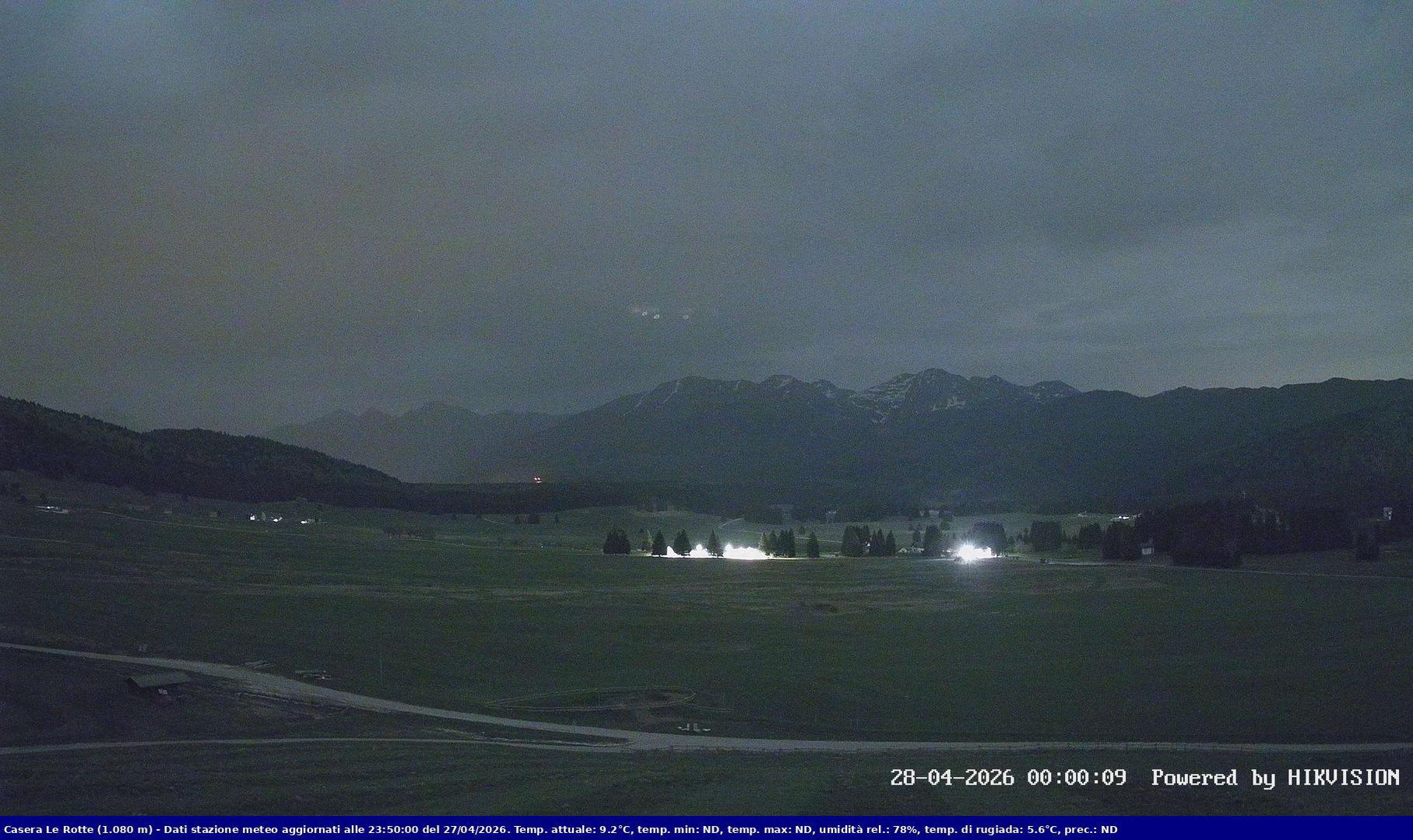 time-lapse frame, Pian Cansiglio - Casera Le Rotte webcam