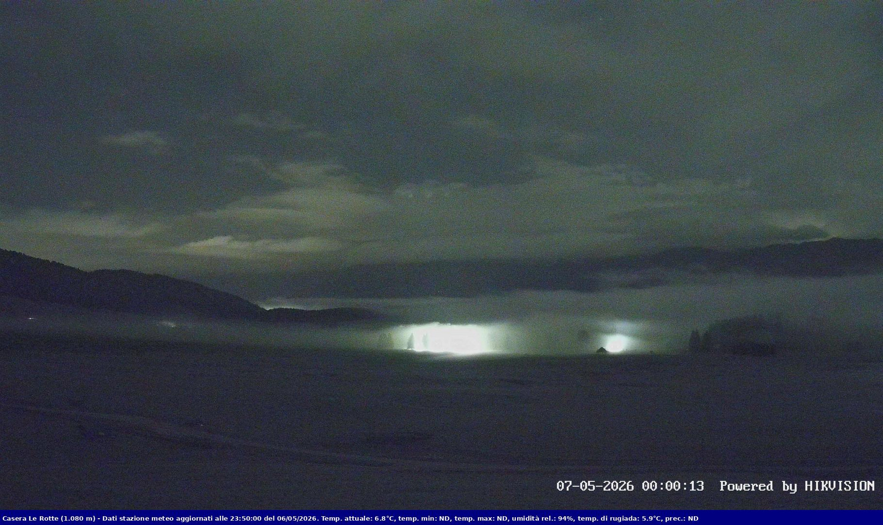 time-lapse frame, Pian Cansiglio - Casera Le Rotte webcam