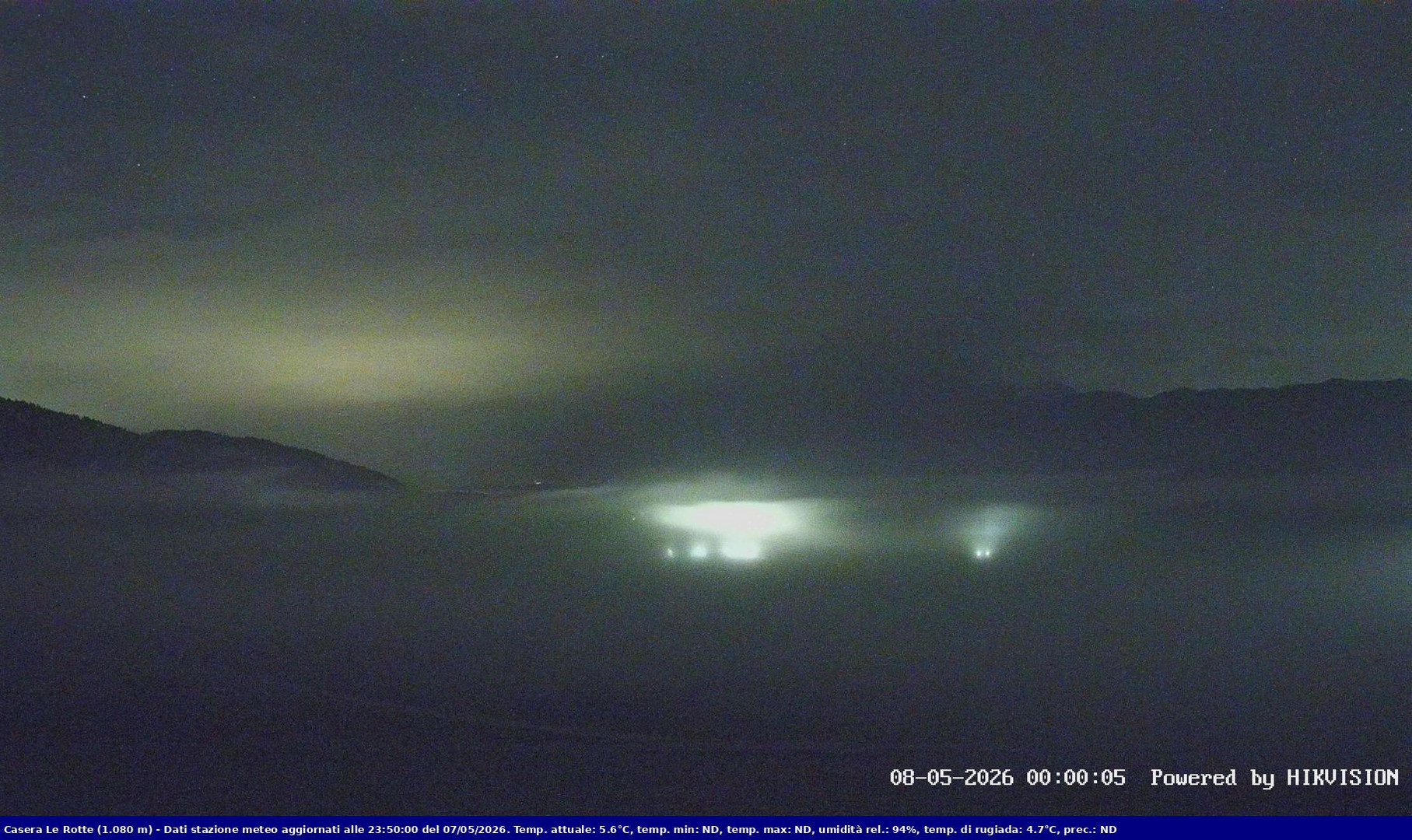 time-lapse frame, Pian Cansiglio - Casera Le Rotte webcam