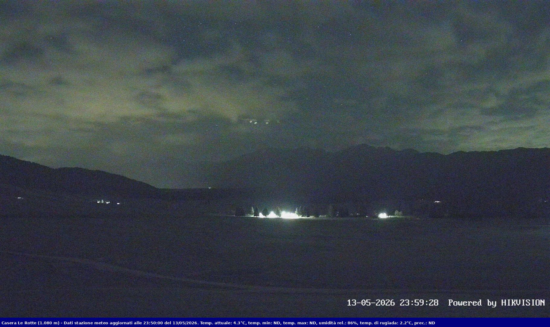 time-lapse frame, Pian Cansiglio - Casera Le Rotte webcam