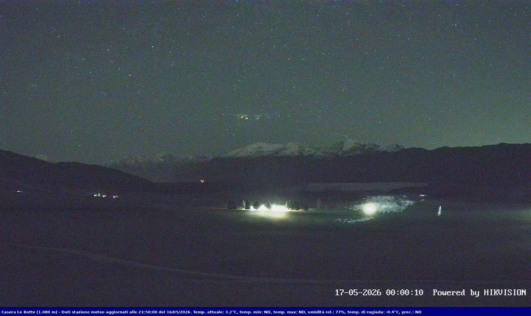 time-lapse frame, Pian Cansiglio - Casera Le Rotte webcam