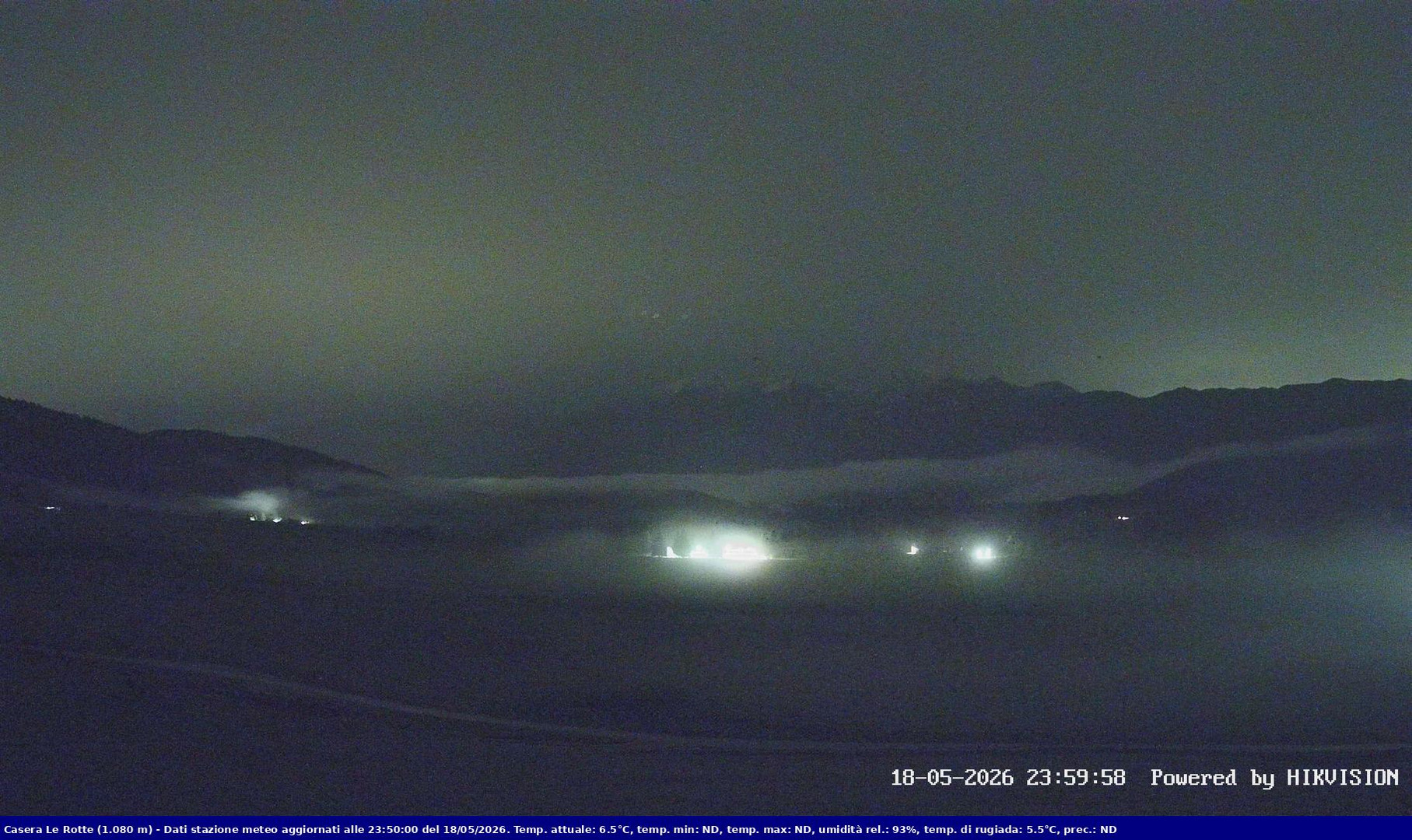 time-lapse frame, Pian Cansiglio - Casera Le Rotte webcam