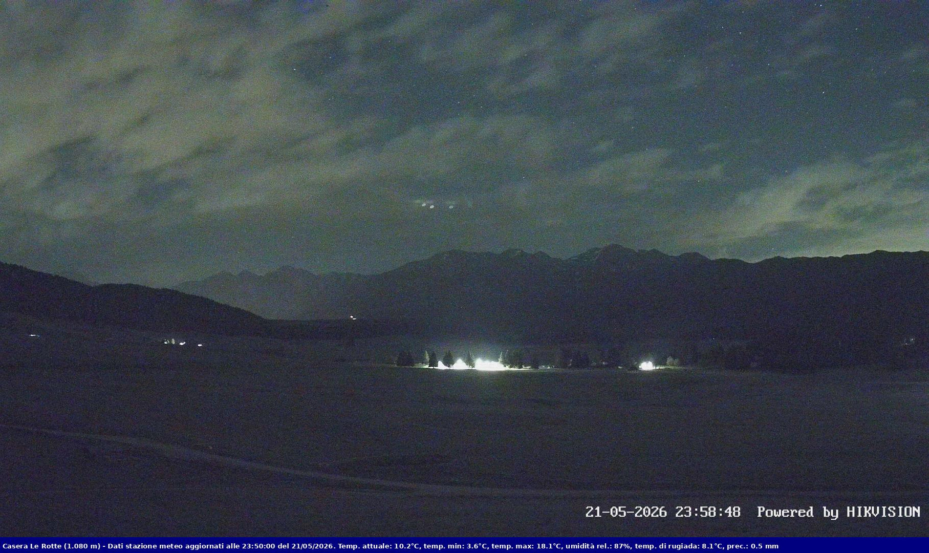 time-lapse frame, Pian Cansiglio - Casera Le Rotte webcam