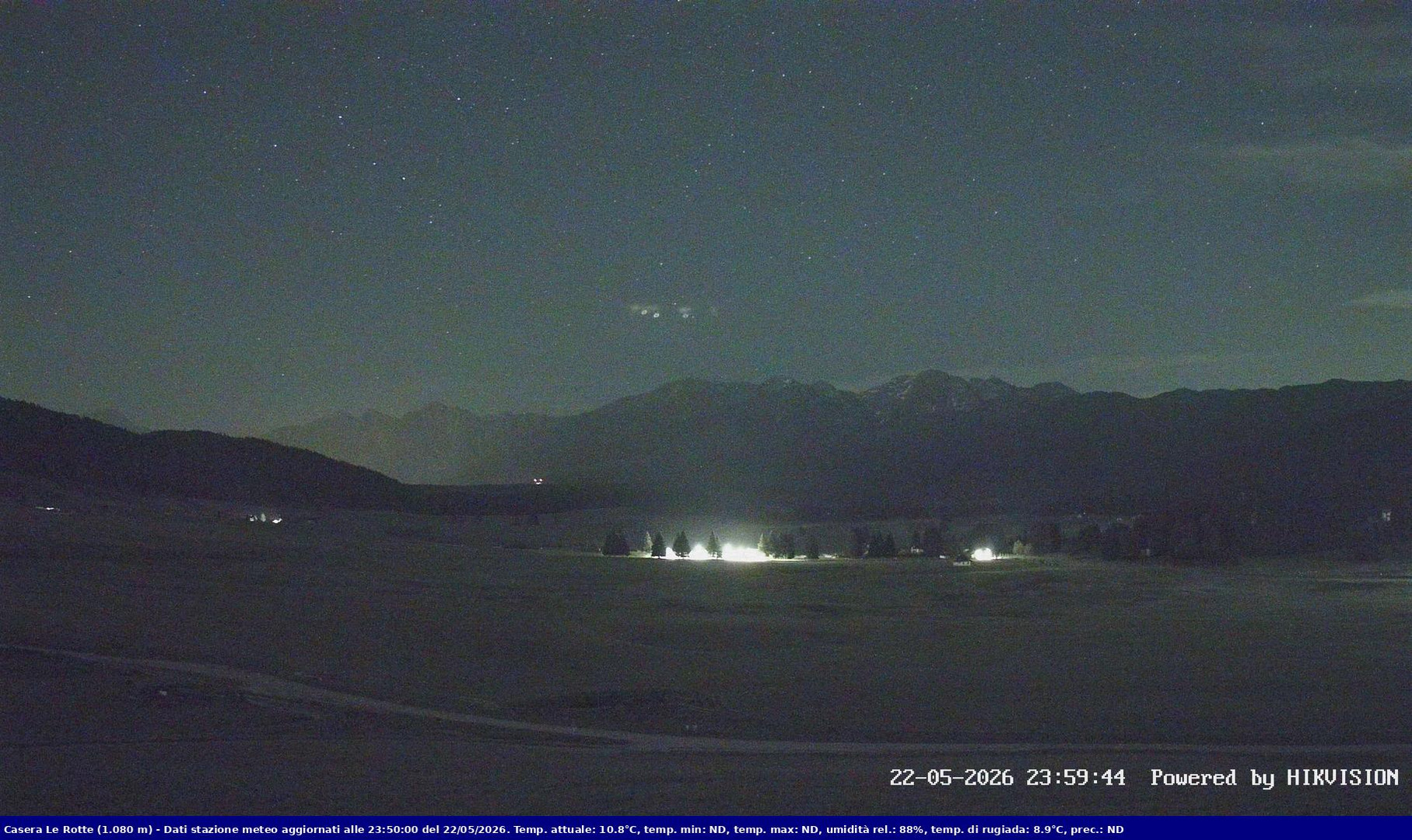 time-lapse frame, Pian Cansiglio - Casera Le Rotte webcam