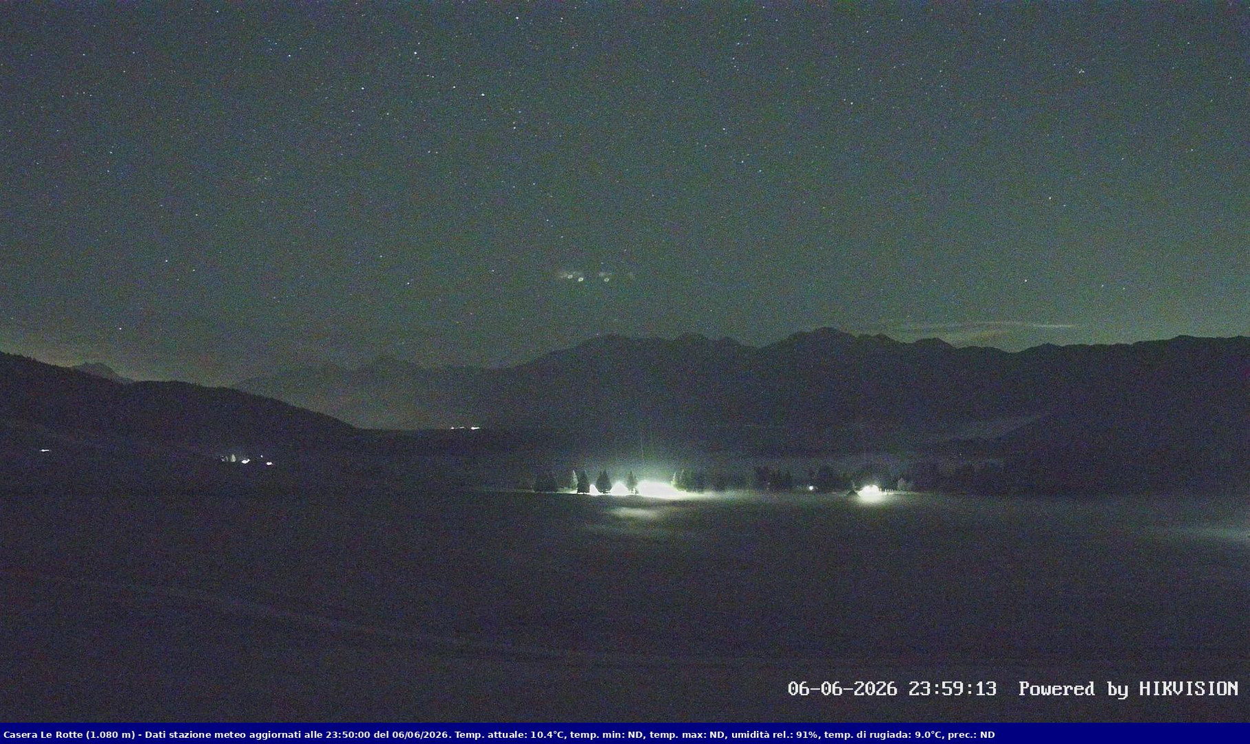 time-lapse frame, Pian Cansiglio - Casera Le Rotte webcam