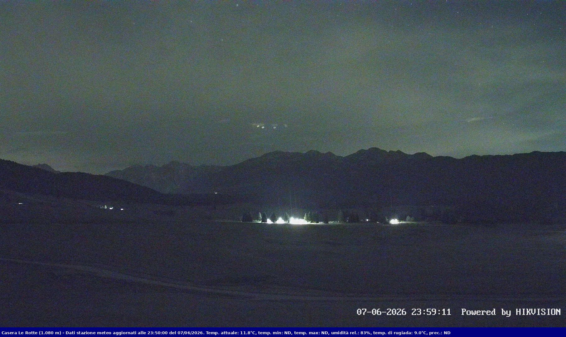 time-lapse frame, Pian Cansiglio - Casera Le Rotte webcam