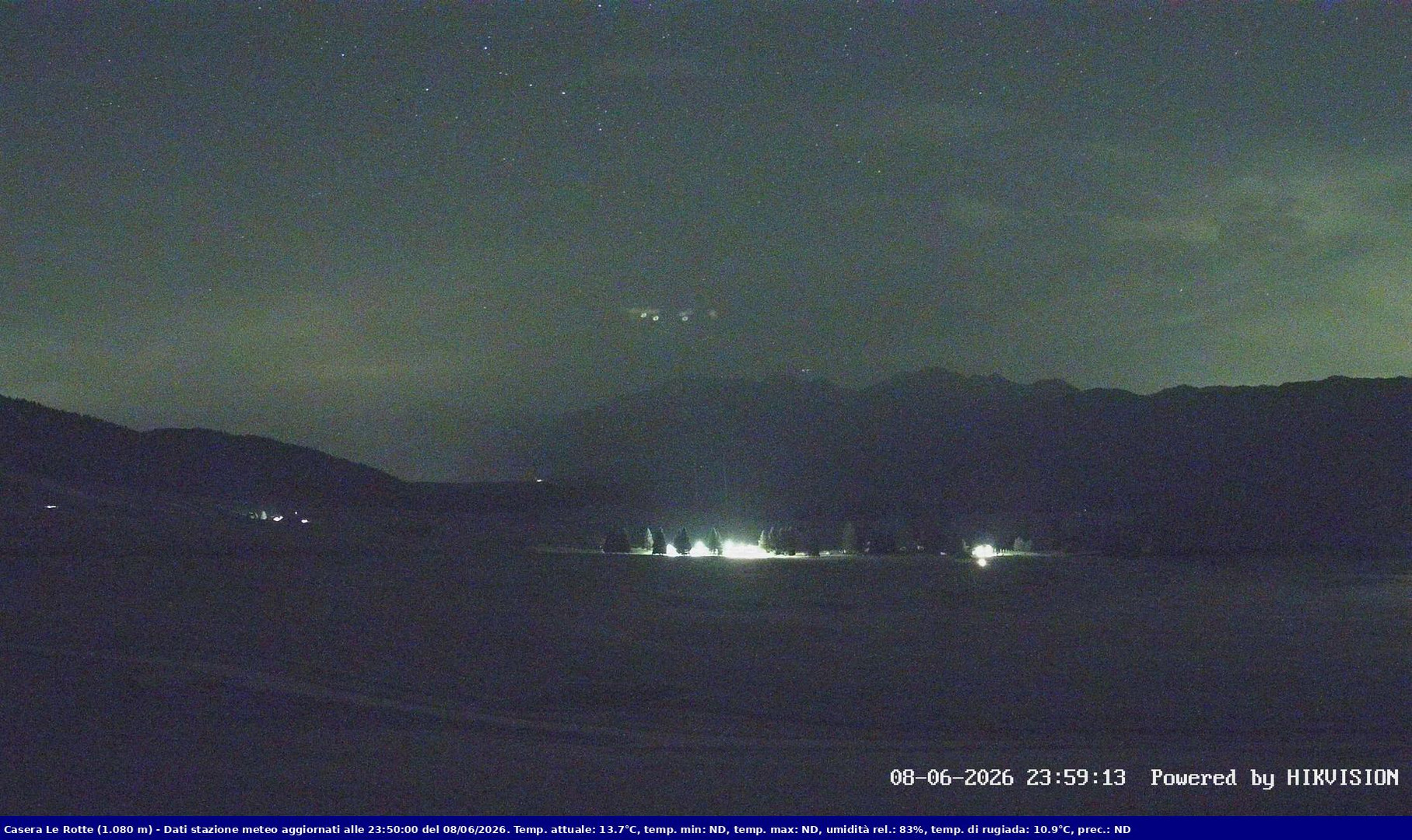 time-lapse frame, Pian Cansiglio - Casera Le Rotte webcam