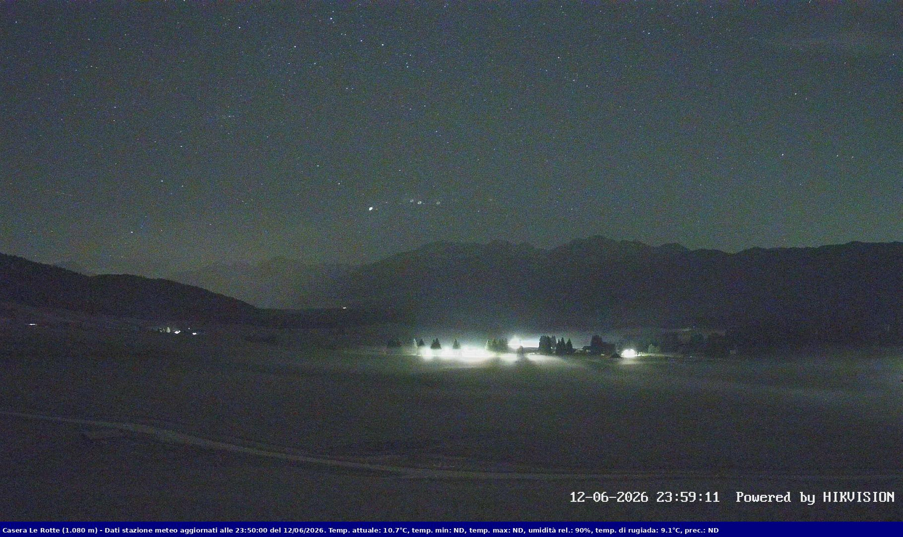 time-lapse frame, Pian Cansiglio - Casera Le Rotte webcam