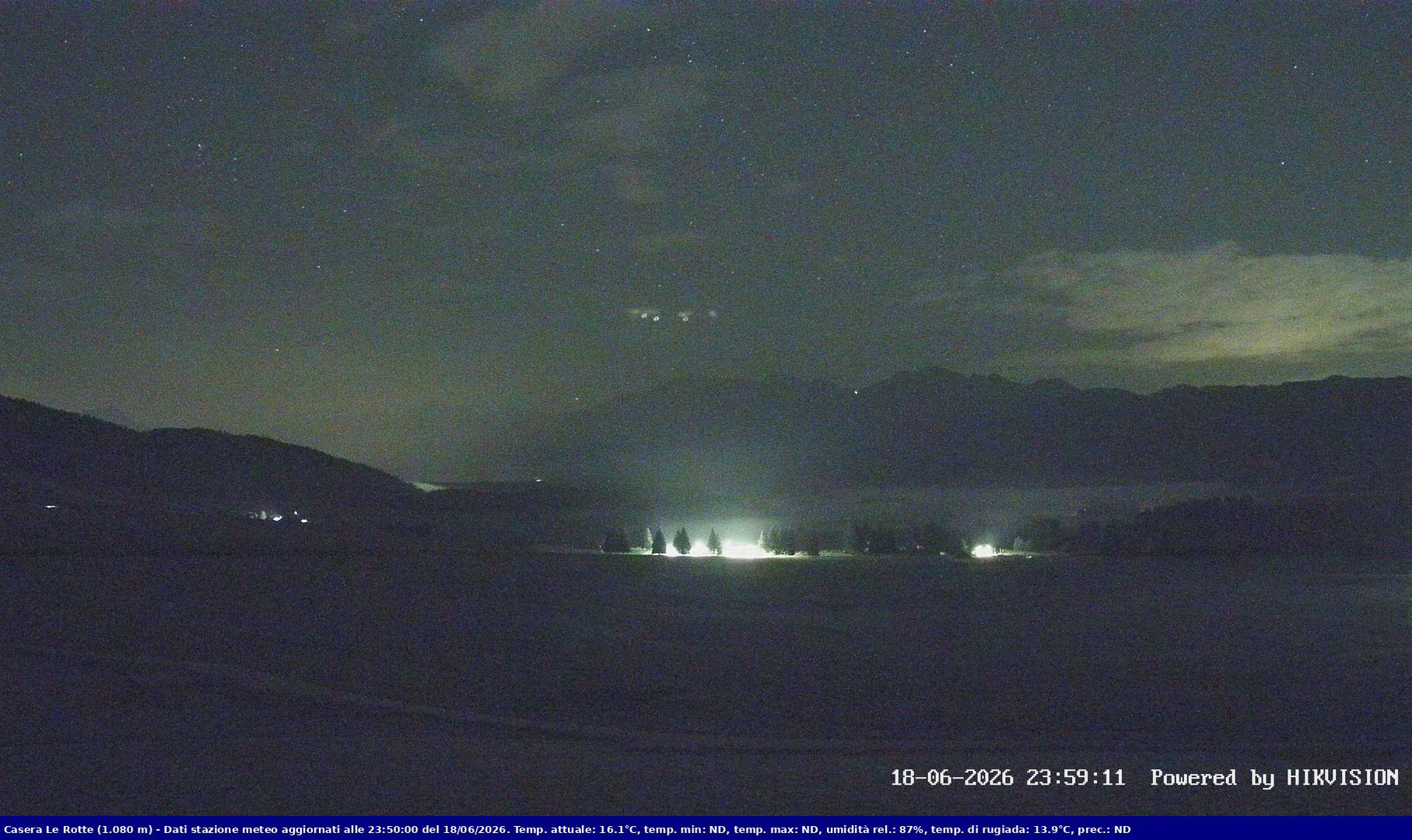 time-lapse frame, Pian Cansiglio - Casera Le Rotte webcam