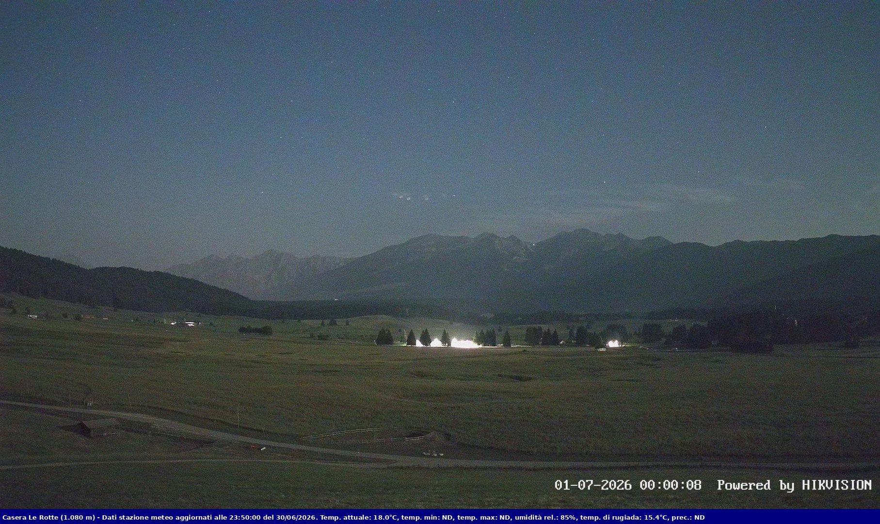 time-lapse frame, Pian Cansiglio - Casera Le Rotte webcam