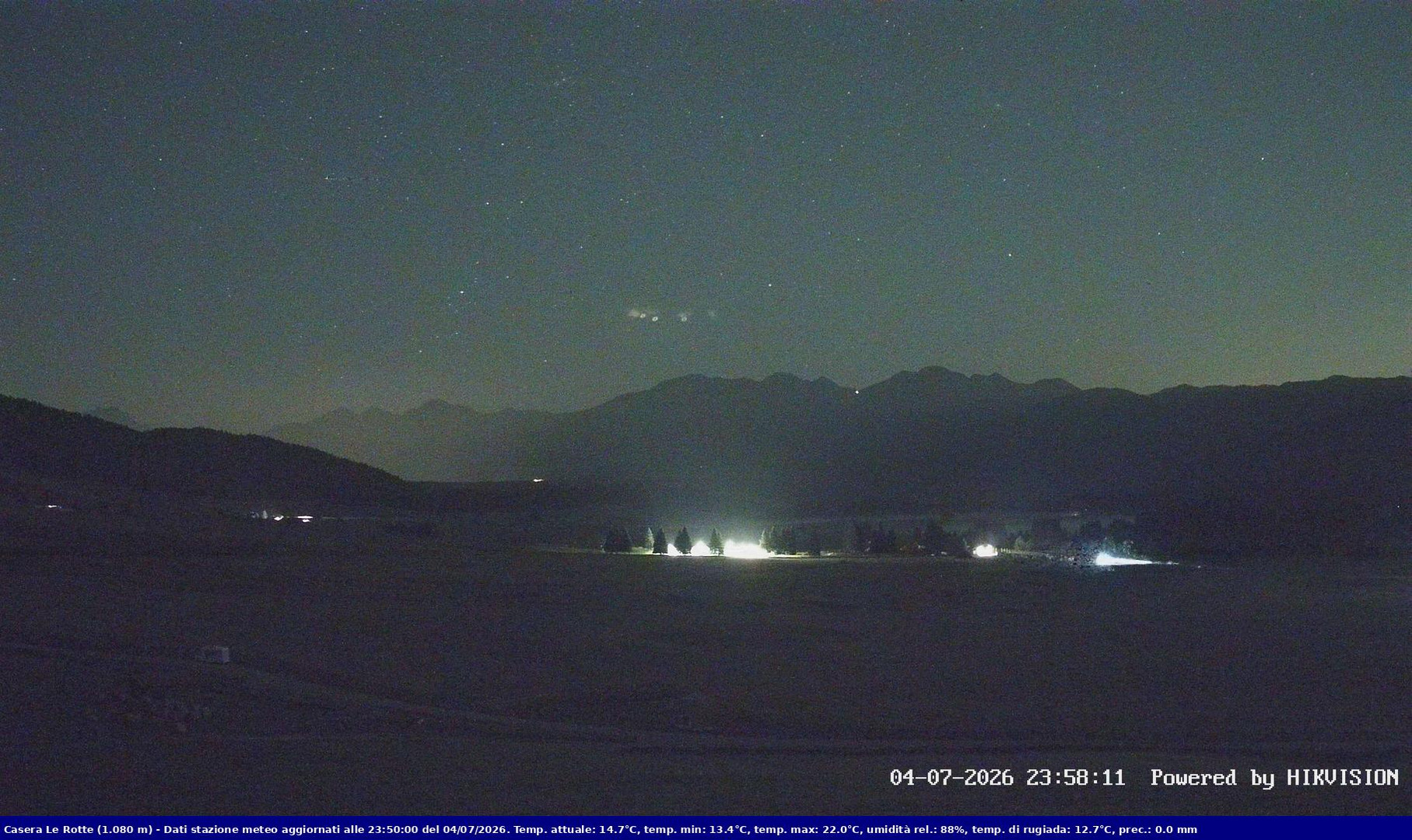 time-lapse frame, Pian Cansiglio - Casera Le Rotte webcam