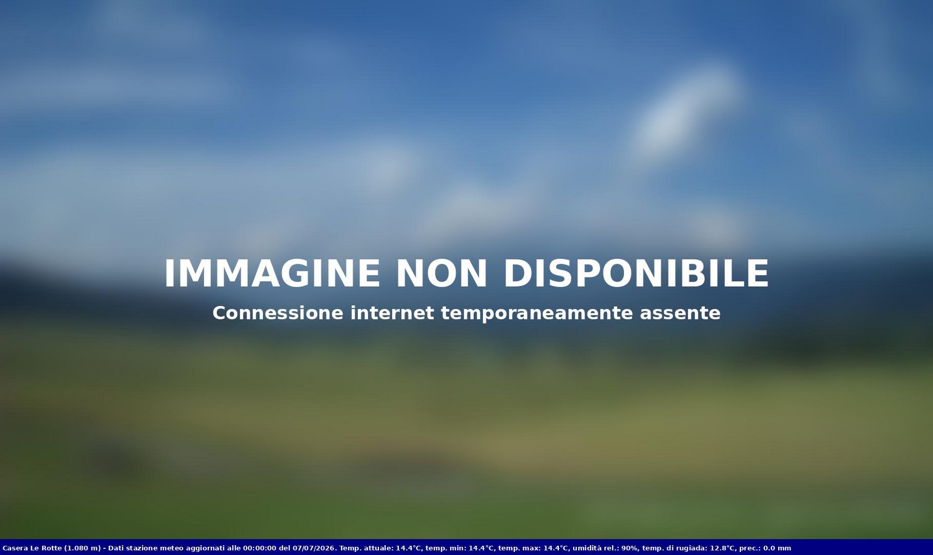 time-lapse frame, Pian Cansiglio - Casera Le Rotte webcam