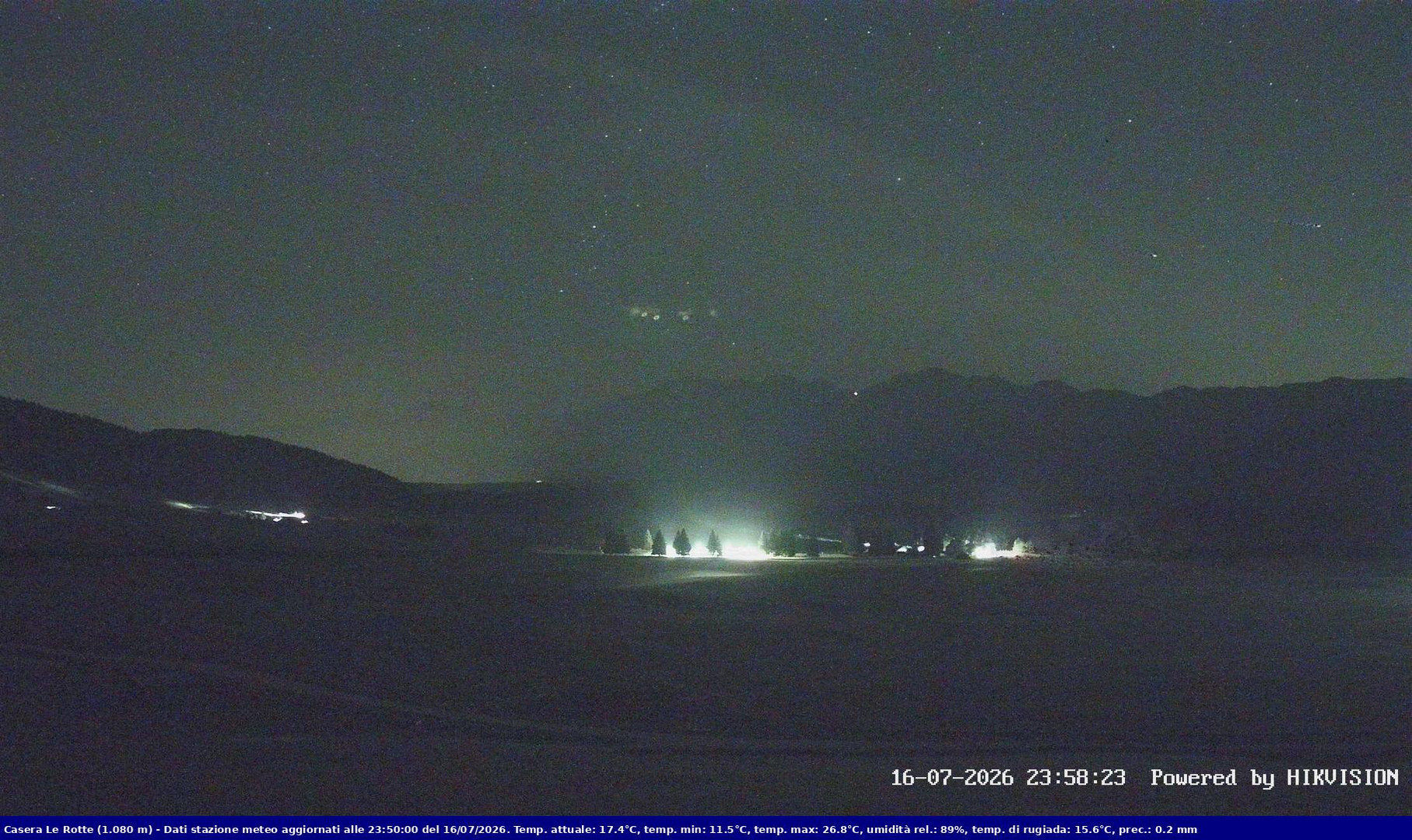 time-lapse frame, Pian Cansiglio - Casera Le Rotte webcam
