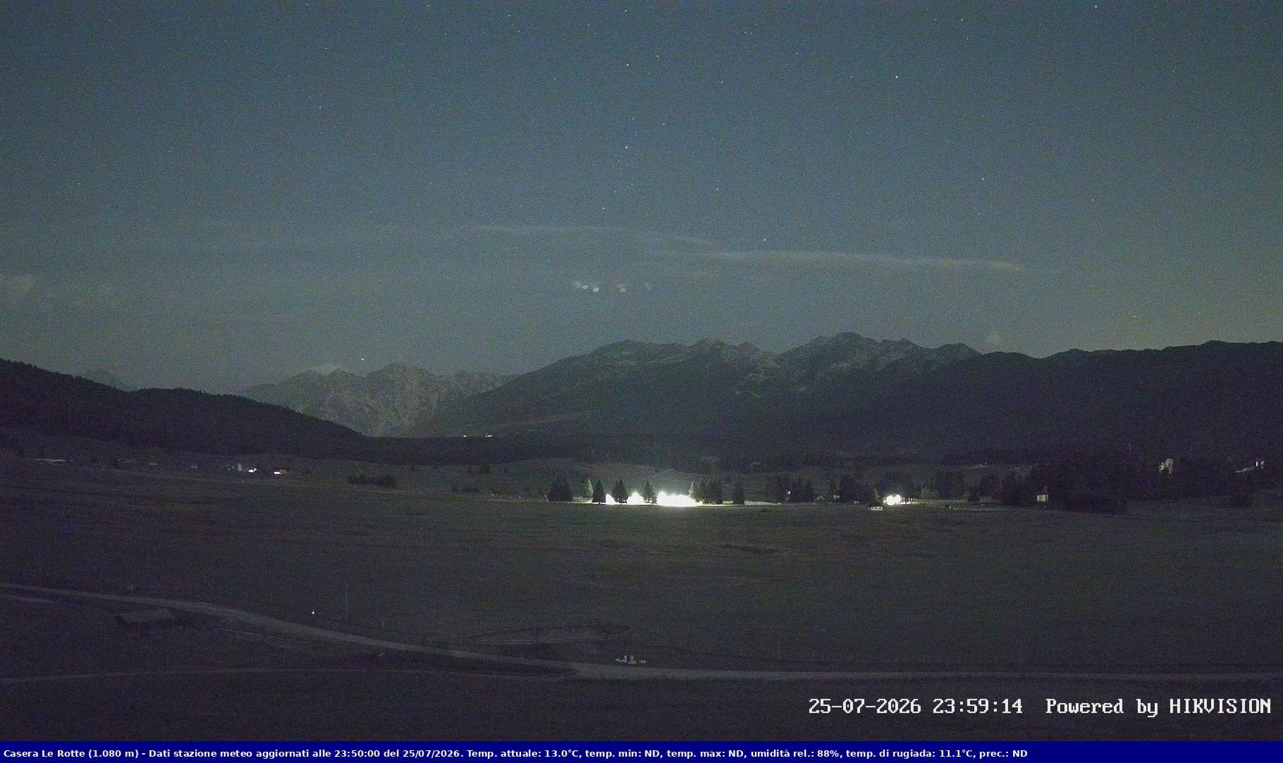 time-lapse frame, Pian Cansiglio - Casera Le Rotte webcam