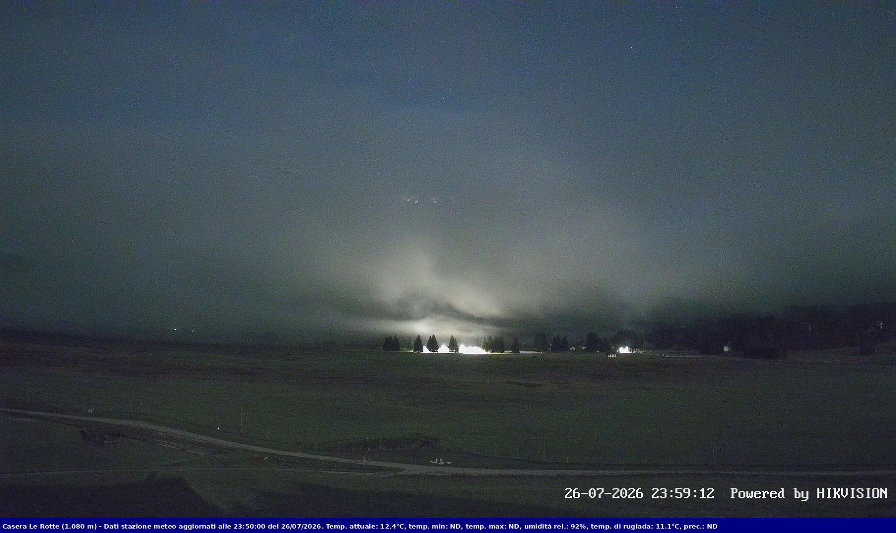 time-lapse frame, Pian Cansiglio - Casera Le Rotte webcam