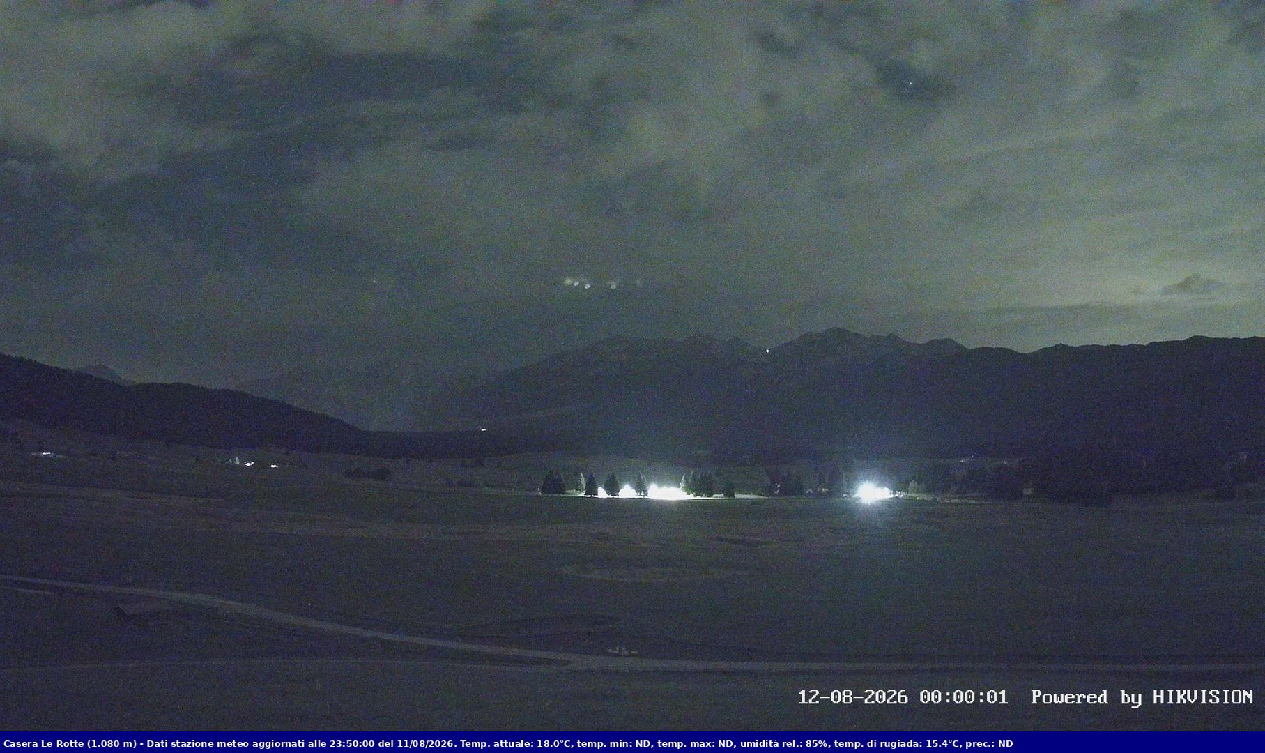 time-lapse frame, Pian Cansiglio - Casera Le Rotte webcam