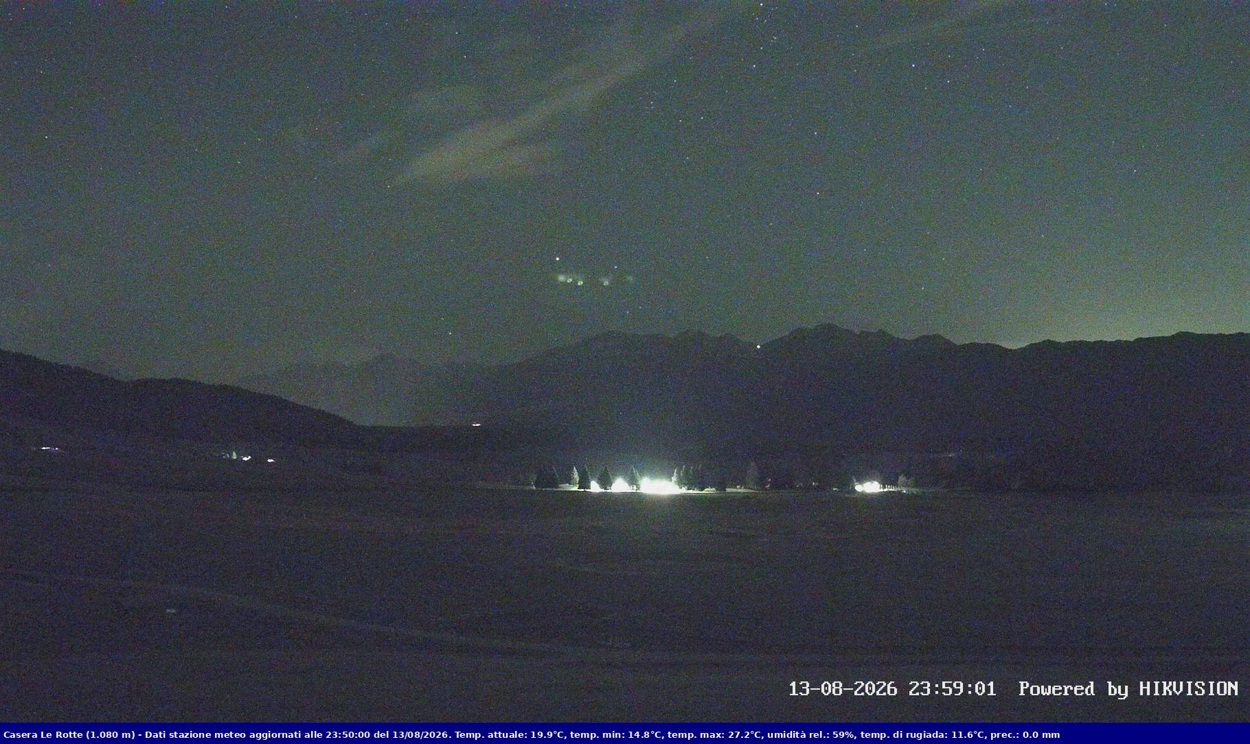 time-lapse frame, Pian Cansiglio - Casera Le Rotte webcam