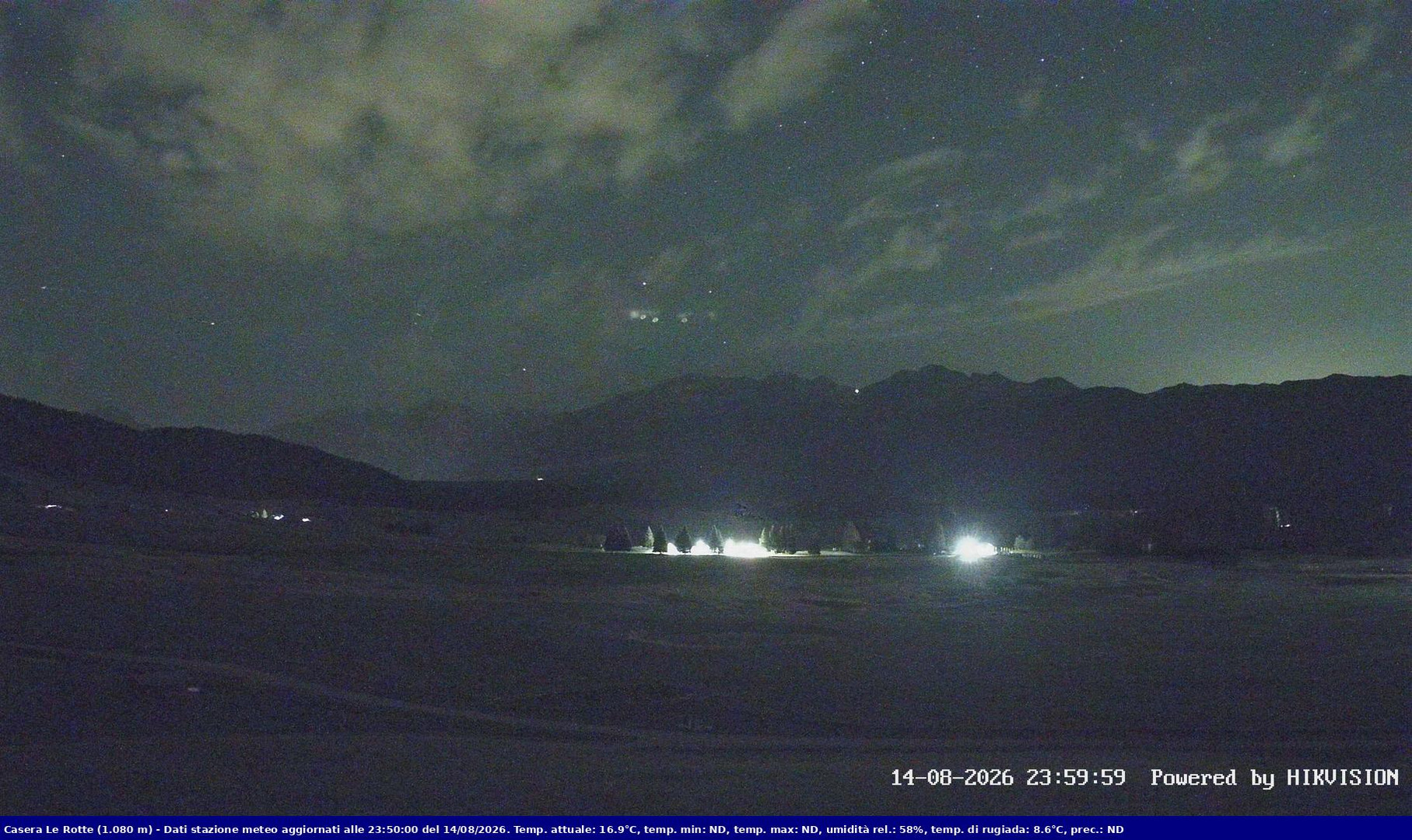 time-lapse frame, Pian Cansiglio - Casera Le Rotte webcam