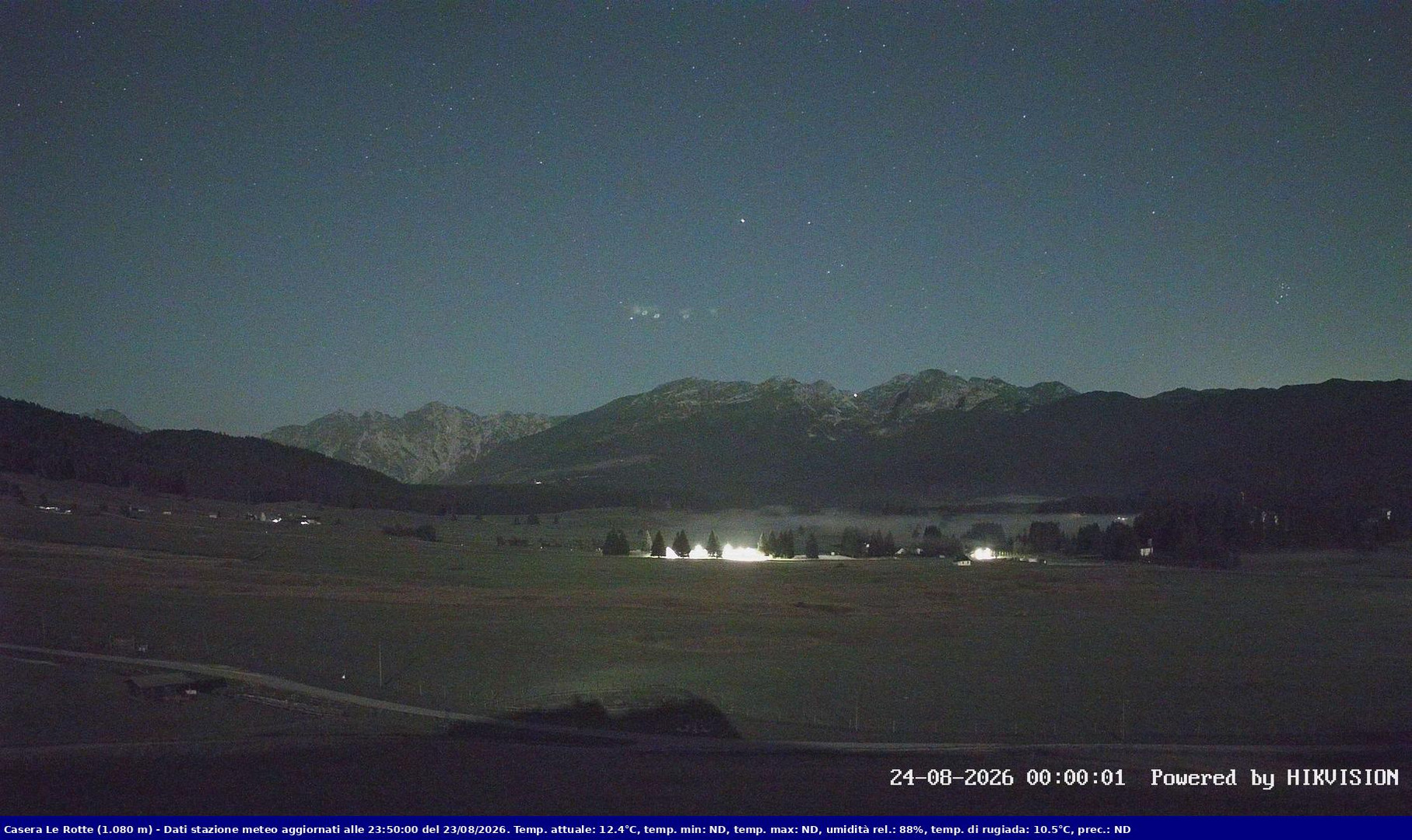 time-lapse frame, Pian Cansiglio - Casera Le Rotte webcam